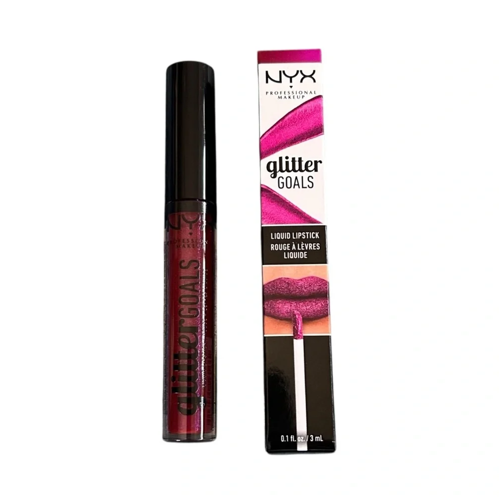NYX Bloodstone Glitter Goals Liquid Lipstick Sparkle Matte Discontinued NWT